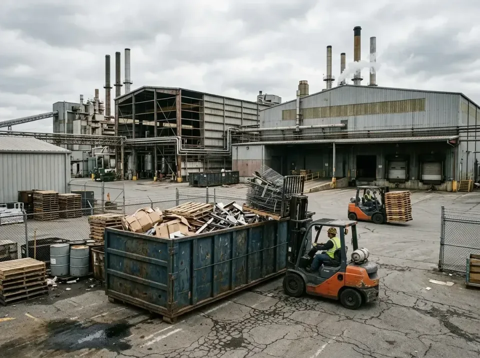 industrial-factory-scrap-conta-003 — frequently asked questions, Cheap Roll-off Dumpster Rentals in Wood River, IL
